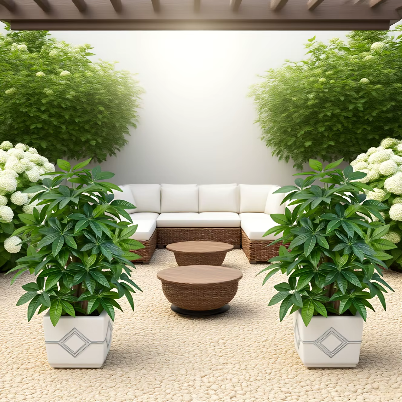 1 pièces grandes plantes vertes réalistes arbre d'argent artificiel paume pour jardin extérieur mariages fêtes balcon porche cour noël