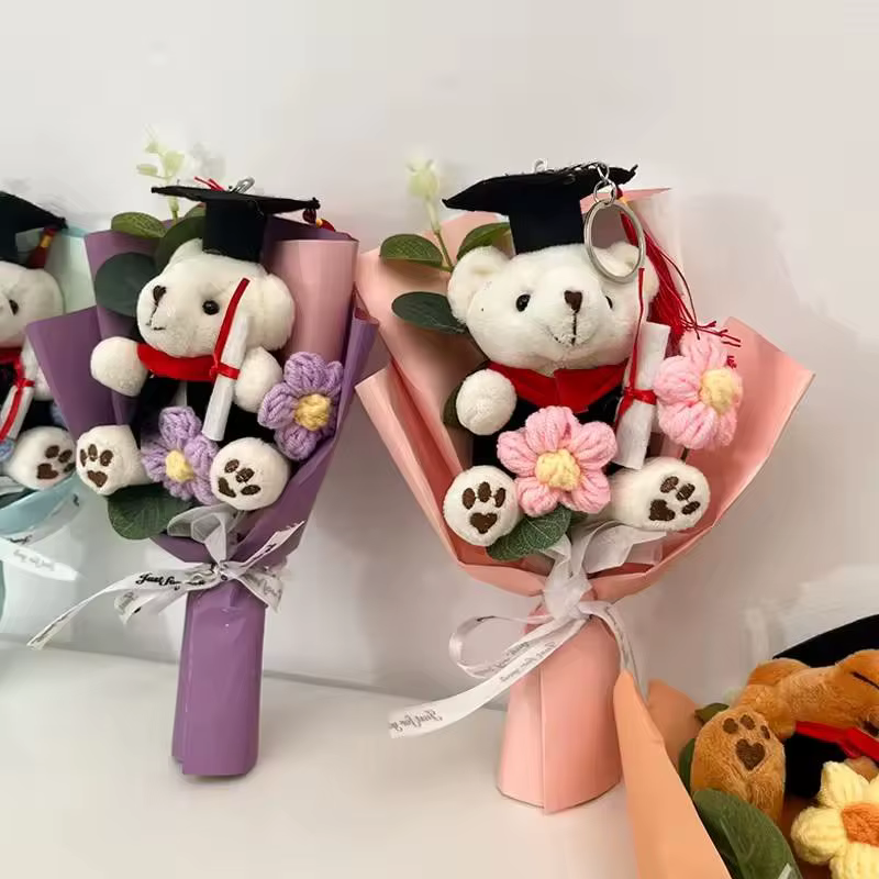 Mini Bouquet de Fleurs Artificielles Dr Bear