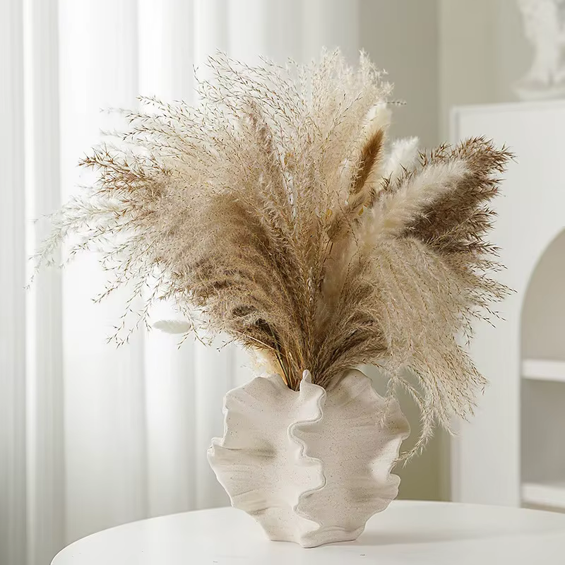 Vase à Fleurs en Céramique en Forme de Pétale