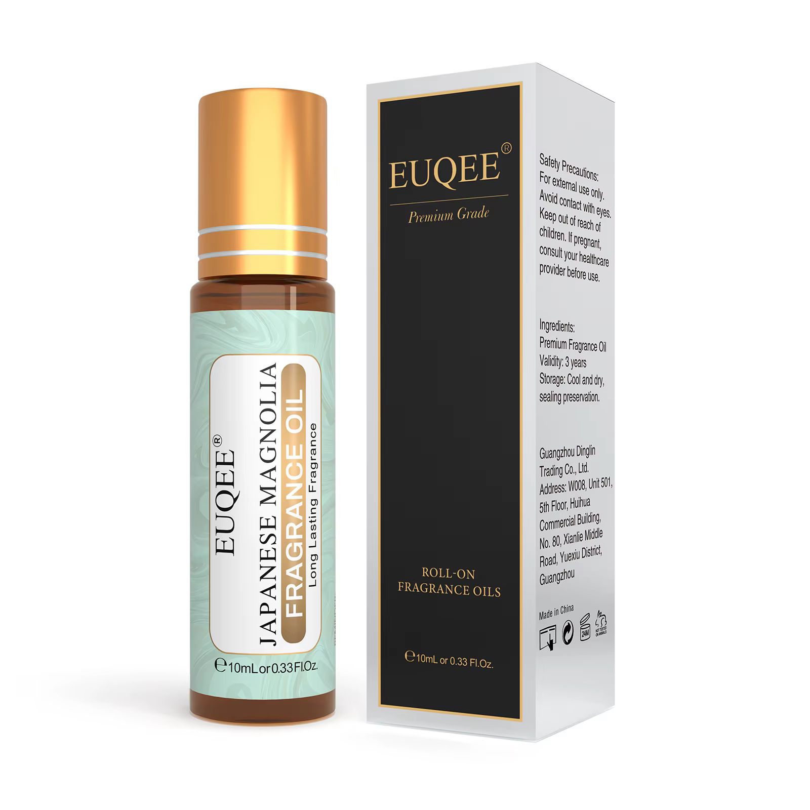 EUQEE – ensemble d'huiles parfumées série fleurs