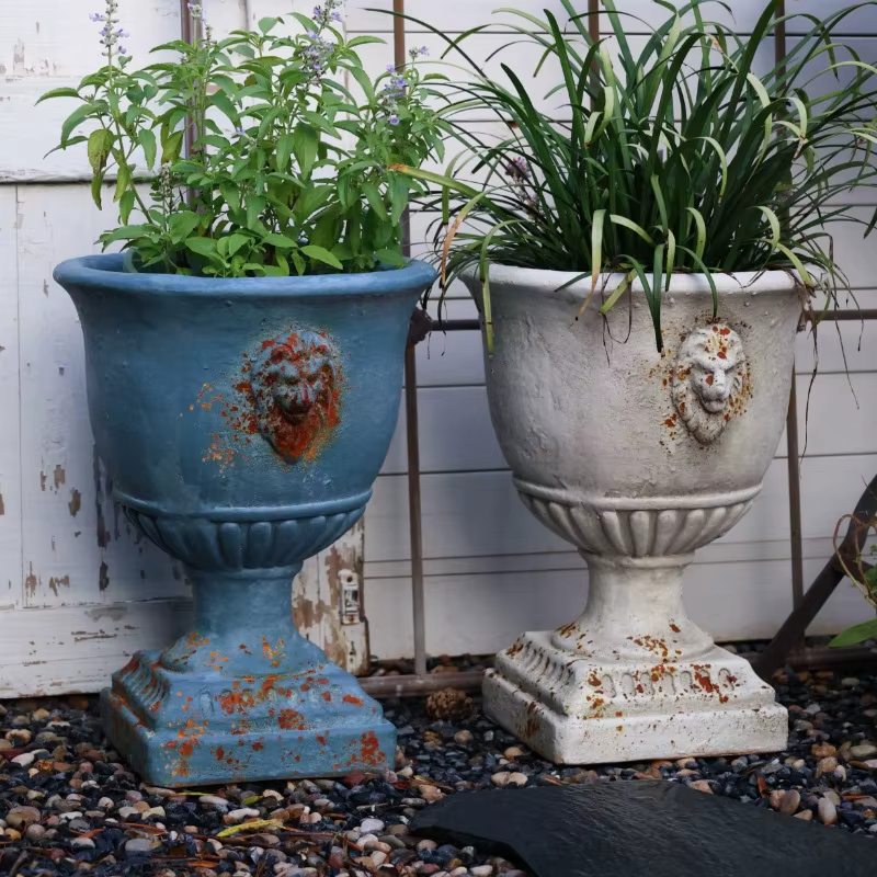 Jardinière Antique tête de Lion