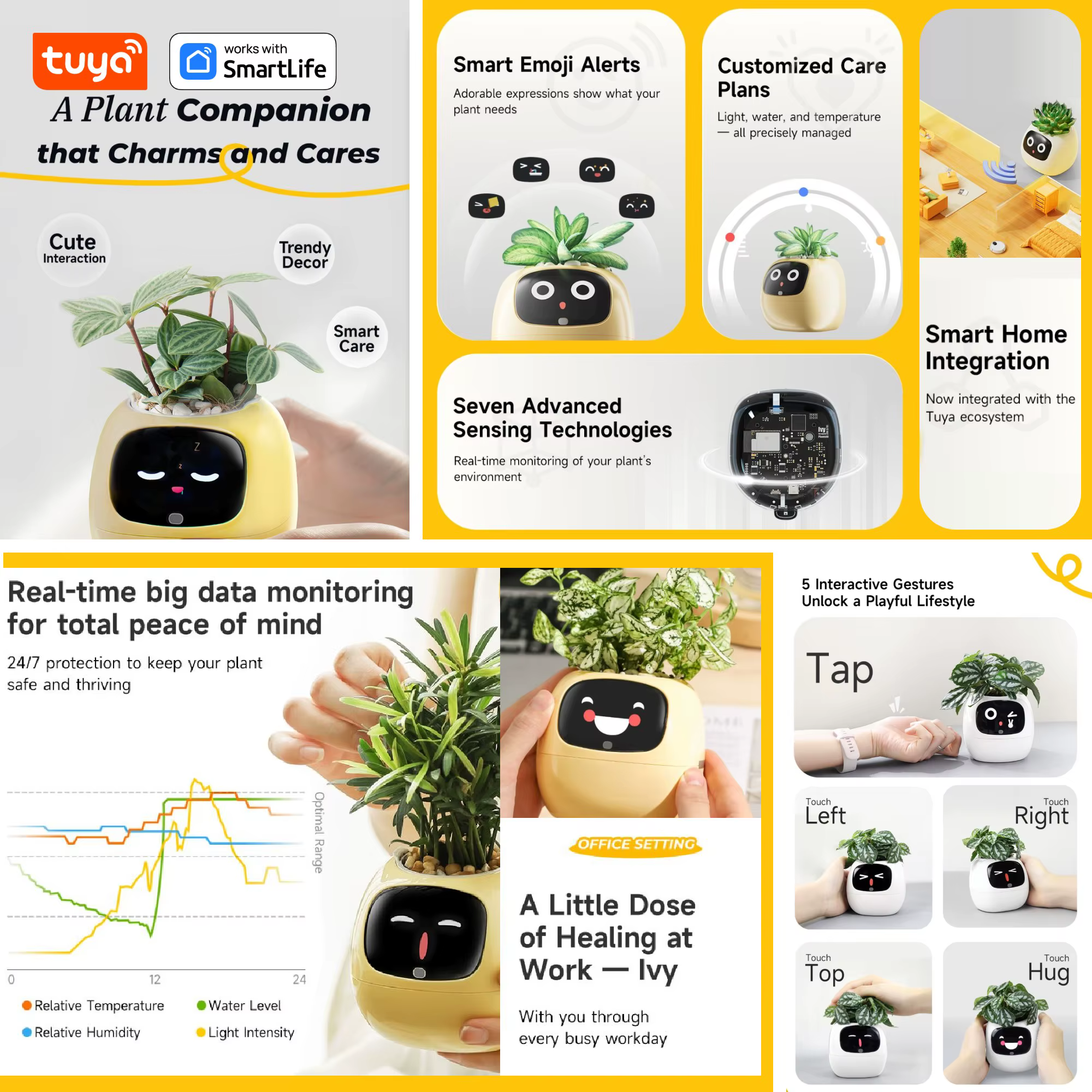 NOUVEAU Robot intelligent pour plantes Tuya Ivy "Gen 2"
