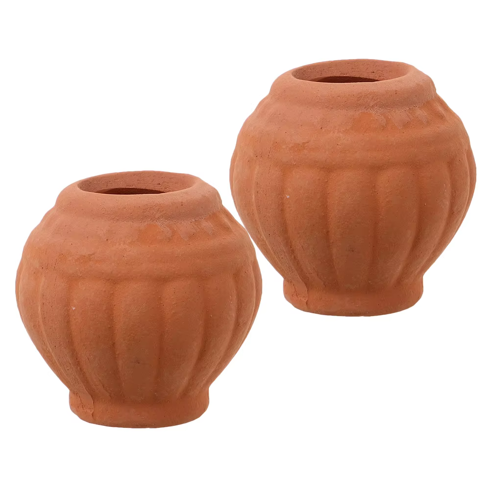Mini bassin en terre cuite Cupidon pour femmes, 2 pièces, petits Pots de plantes, accessoires succulents, bol en argile fait à la main, mignon