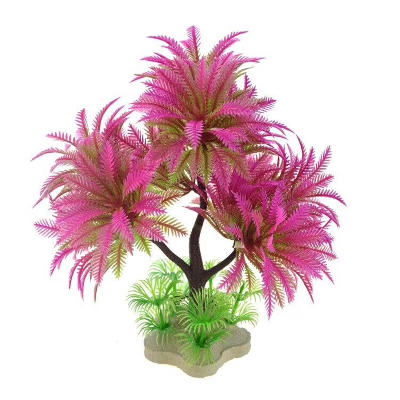 Simulation décorative d'aquarium plante eau aquatique herbe visualisation feuilles artificielles sous-marines plantes