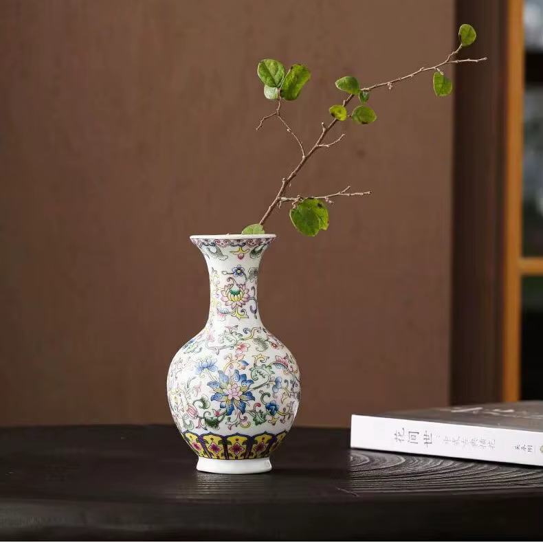 Petit Vase à fleurs en céramique émaillée