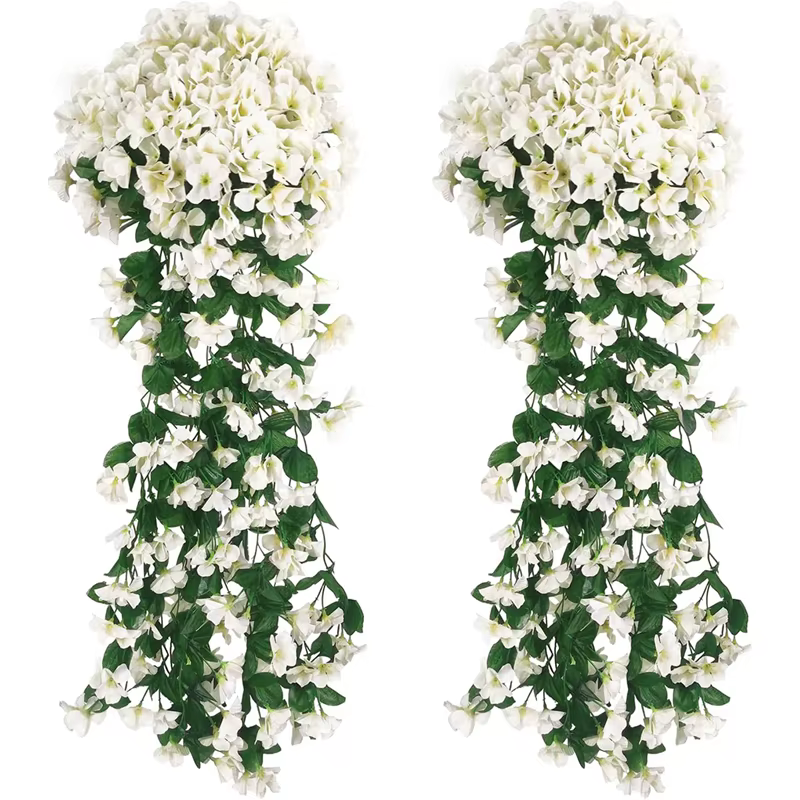 1PC fleurs artificielles soie Violet tenture murale scène de mariage décor maison empotage extérieur jardin fête