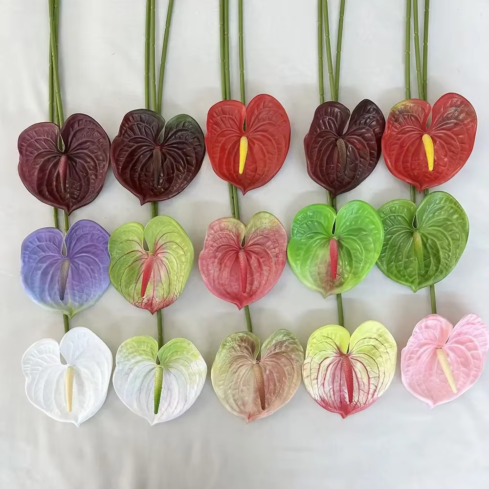 Petit Anthurium artificiel multicolore 60cm