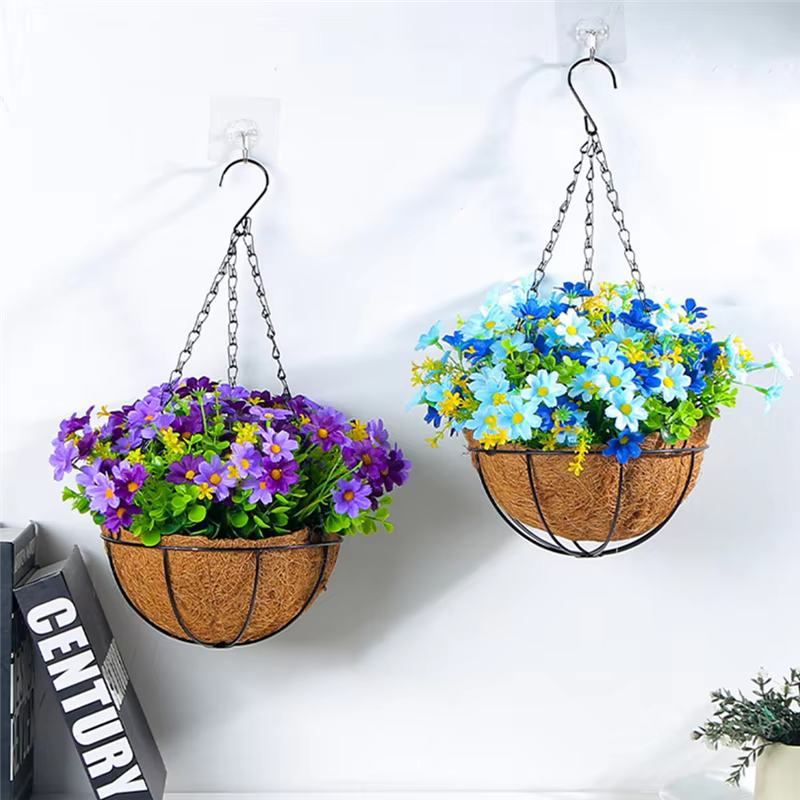 Paniers suspendus guirlandes fleurs de maison pour Patio pelouse jardin décor