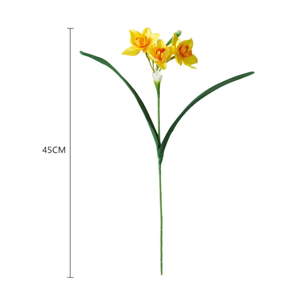 Fleurs de narcisse artificielles au toucher réel