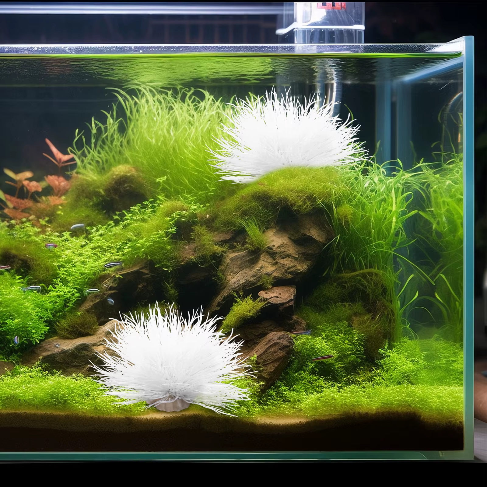 Plantes artificielles de décoration d'aquarium
