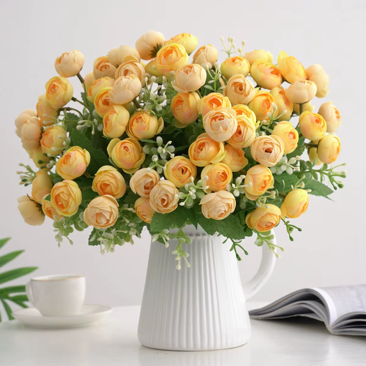 Bouquet de fleurs artificielles en soie pour festival