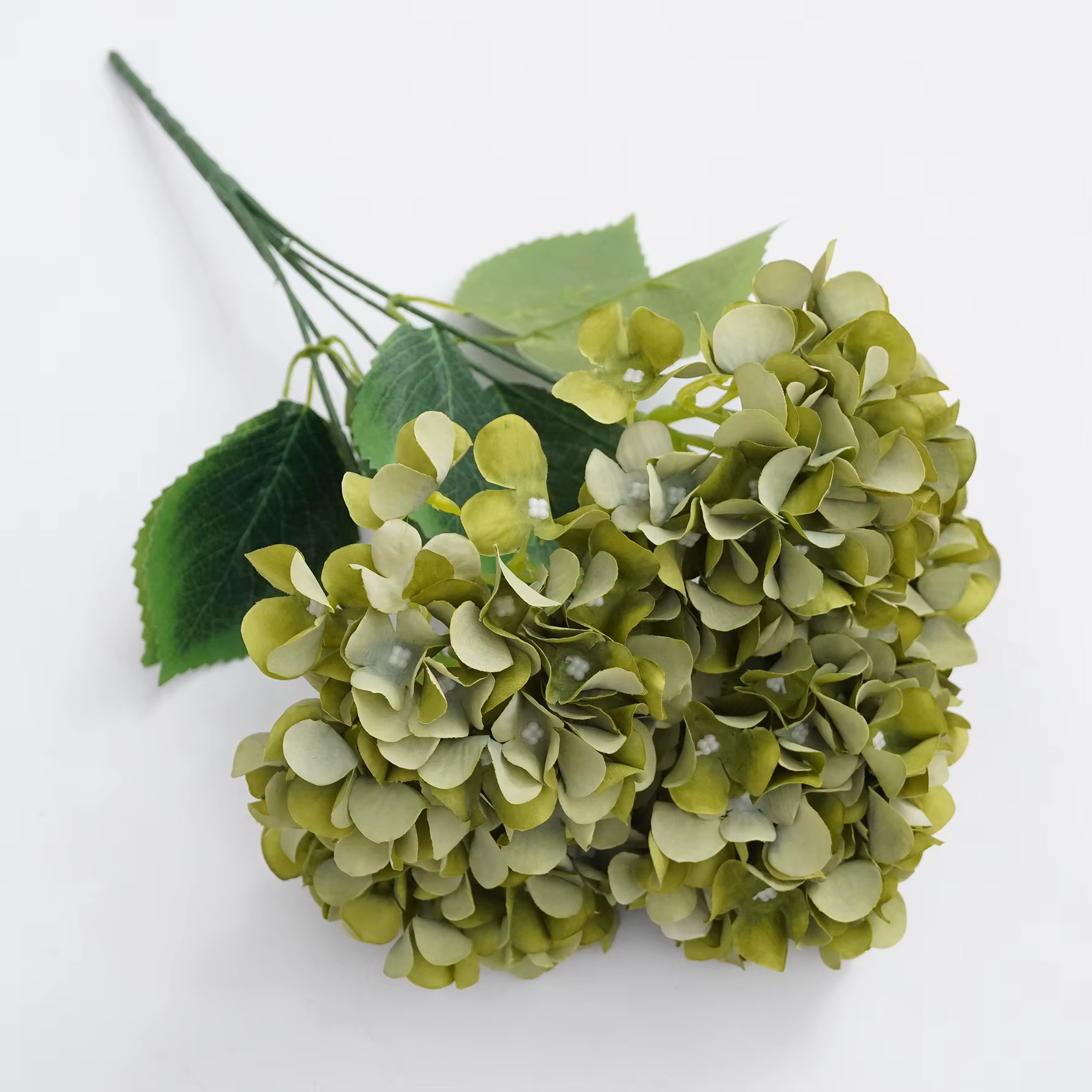 Angela A9991 5 Têtes d'hortensias artificiels pour arrangements floraux de mariage