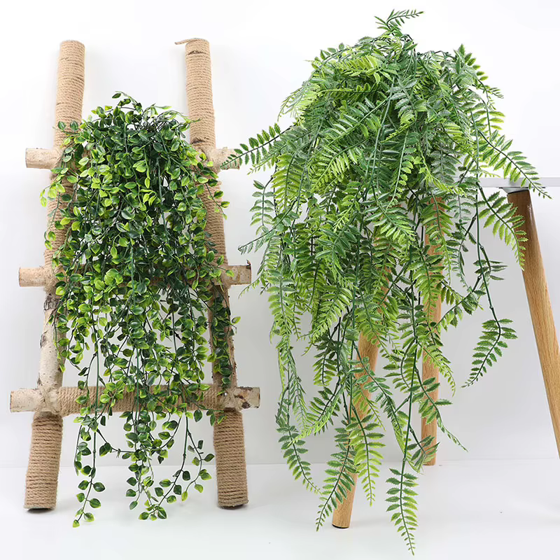 Plantes artificielles suspendues