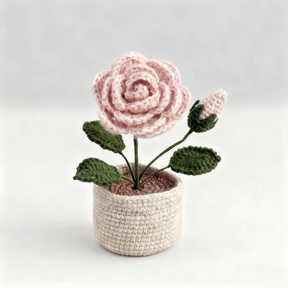 Crochet en laine fait à la main