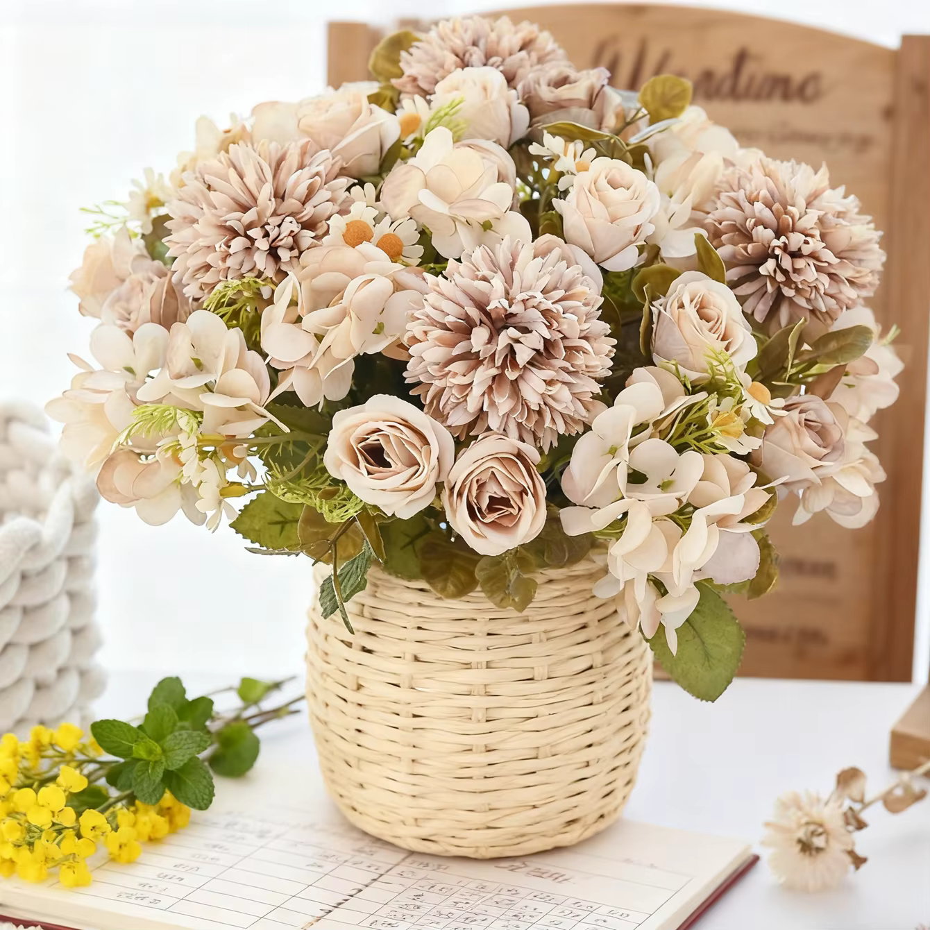 Fleurs artificielles de camomille