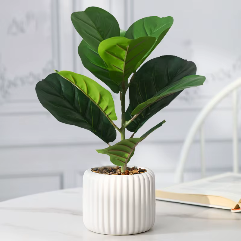 Faux arbre de Ficus artificiel de 38cm