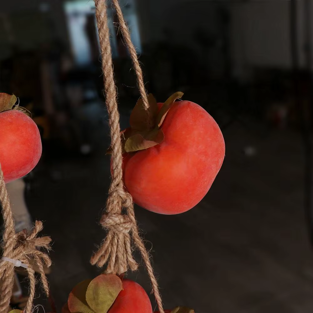 8 Fruits de kaki artificiels de simulation