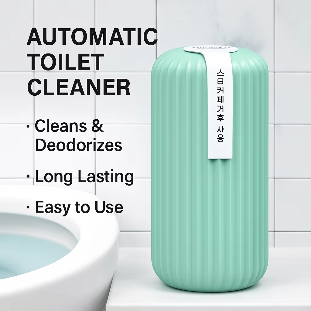 Bouteille de nettoyage automatique des toilettes |   Nettoyage en profondeur, élimination des odeurs, eau bleue douce longue durée, essentiel de salle de bain écologique