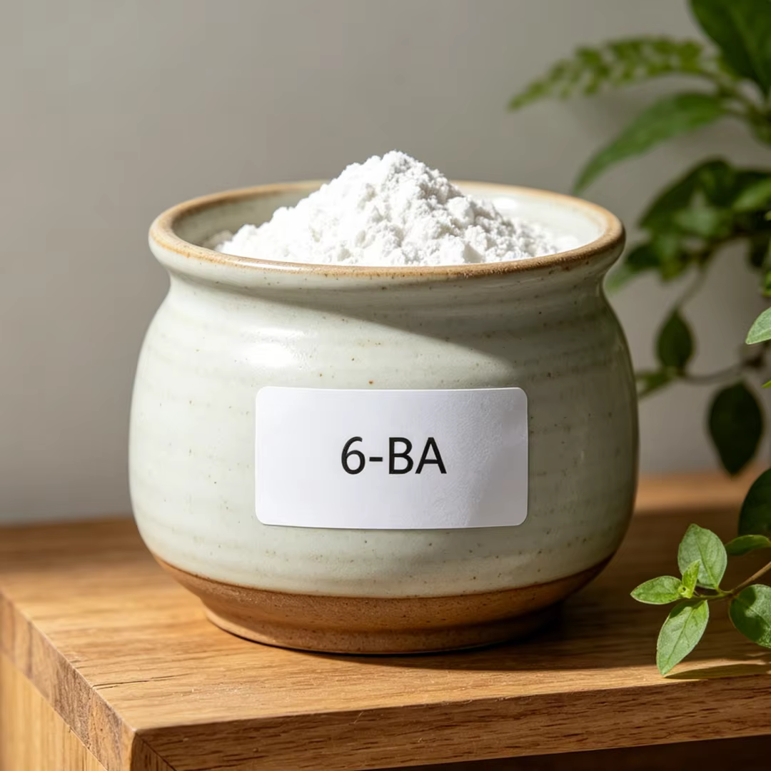 6-BA 6-Benzylaminopurine Cytokinine en poudre, régulateur de croissance des plantes, favorise la germination et la division cellulaire