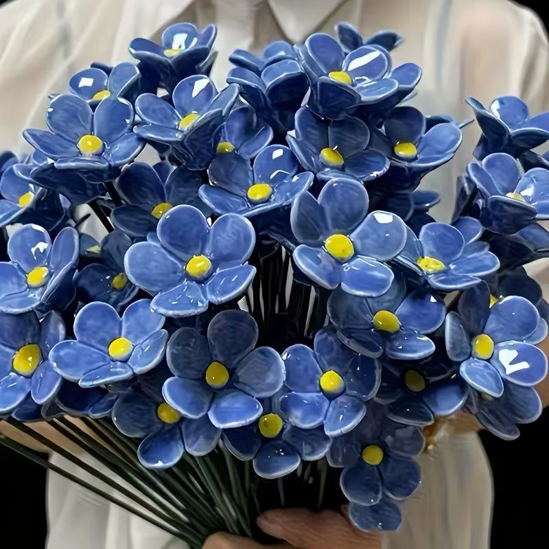 Nouvelles fleurs éternelles en céramique artisanales