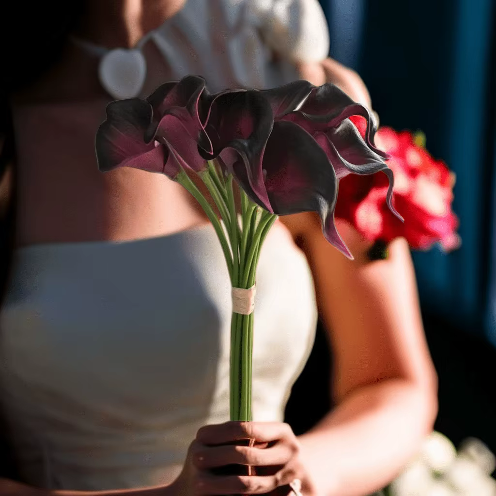Bouquet de fleurs artificielles Calla Lily