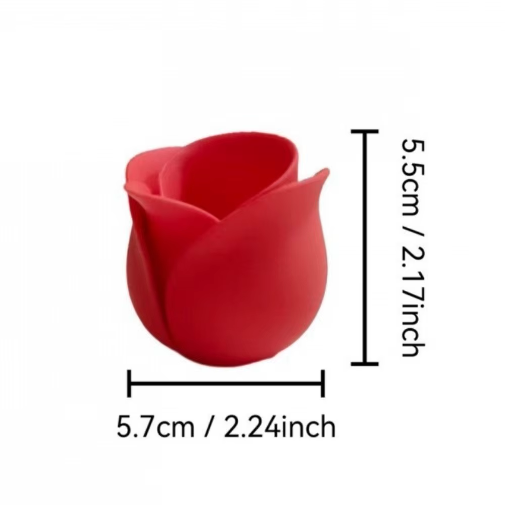 Ornement de bureau, mini pots en plastique en forme de rose