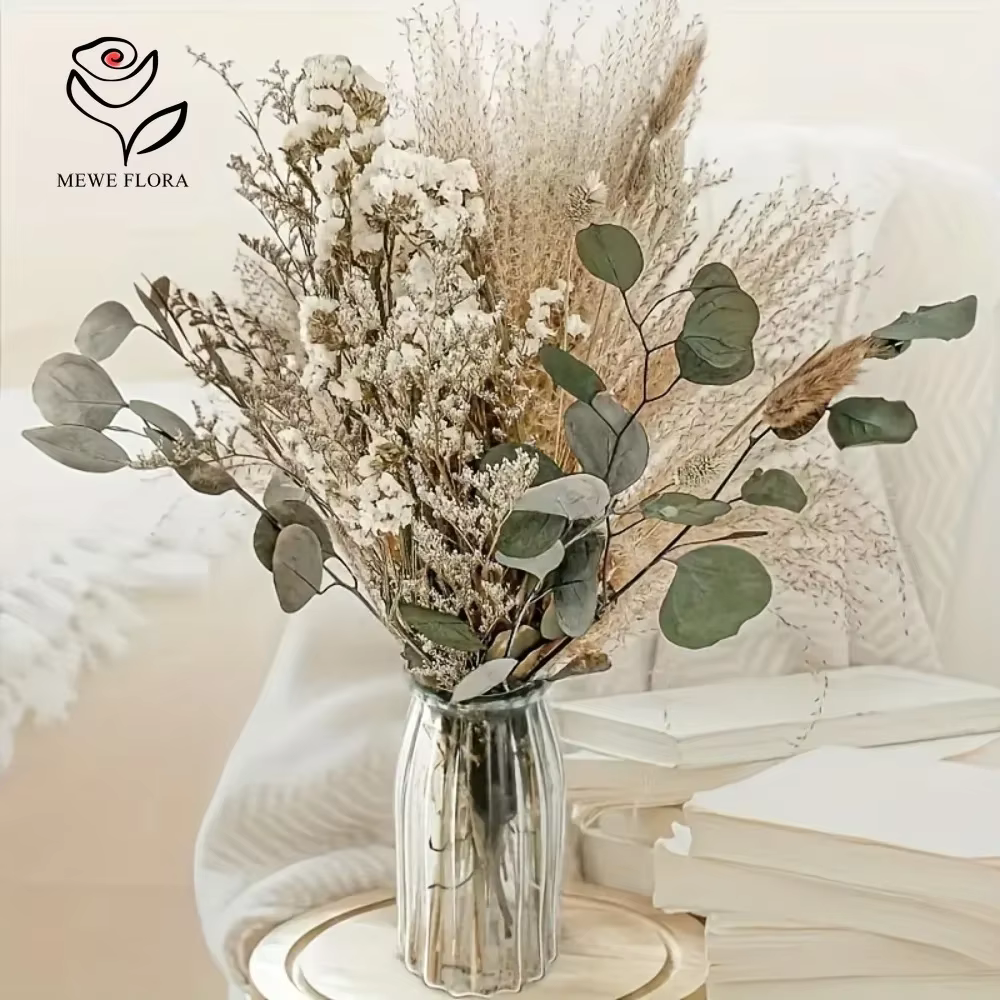 Bouquet de fleurs séchées naturelles pour la décoration intérieure de la maison moderne