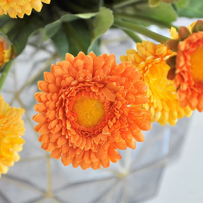 Calendule dorée artificielle 38CM