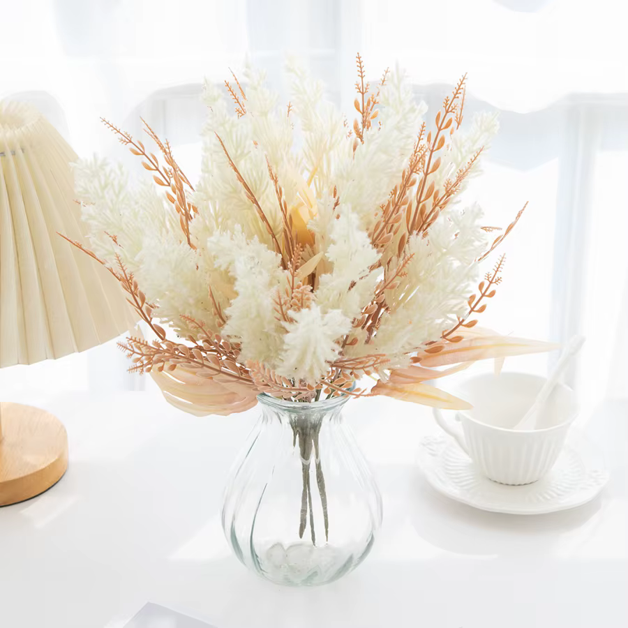 Plantes artificielles roseaux nouvel an saint valentin mariage jardin maison chambre décoration bricolage cadeaux fleur Brial bouquets cour table