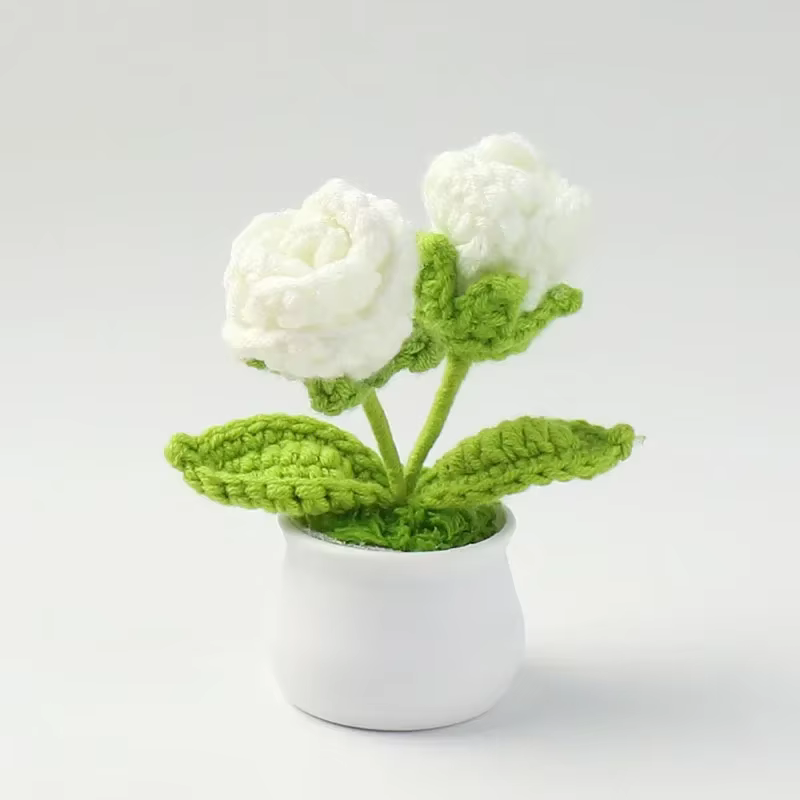Crochet Rose fleur mignon à la main