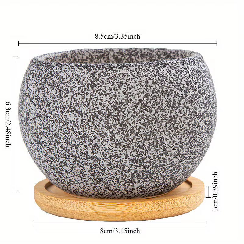 1pc Pot de fleur mignon jardinières succulentes créatives Pots de jardinage à la maison en céramique