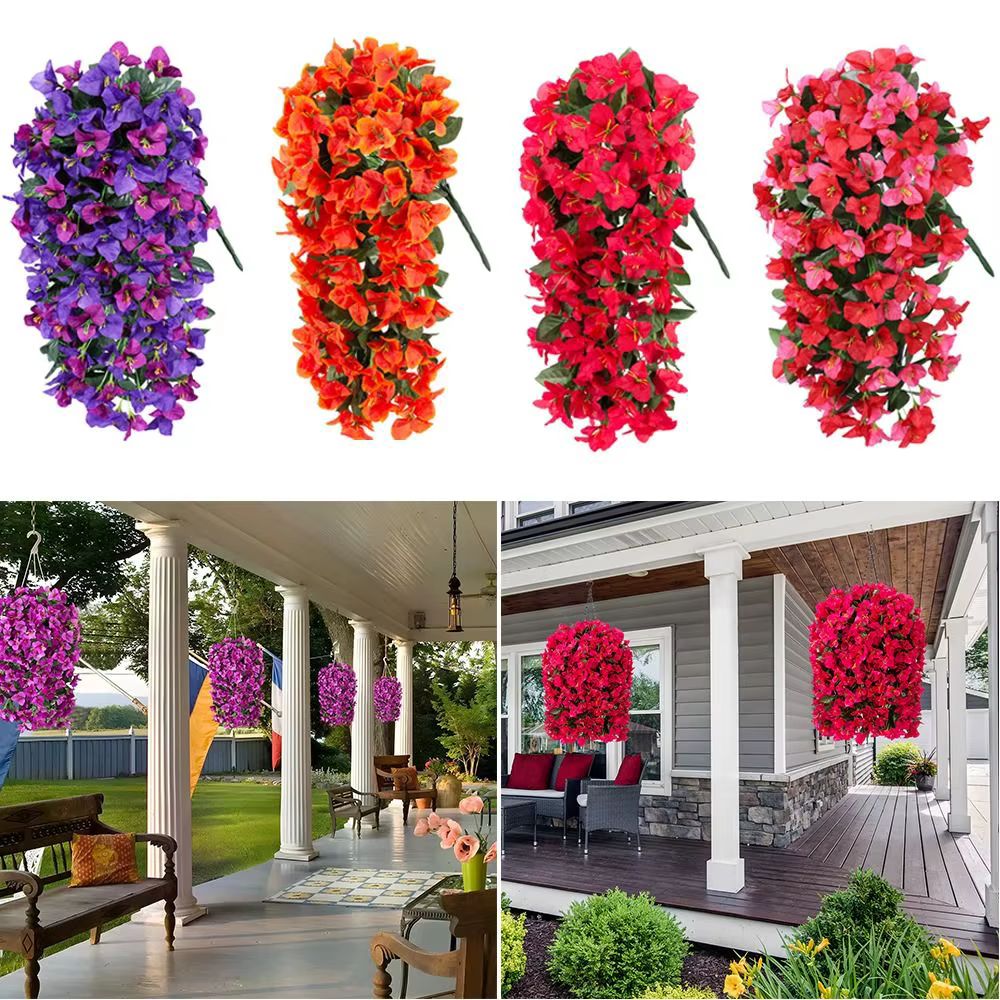 Bougainvilliers artificiels réalistes résistants aux UV