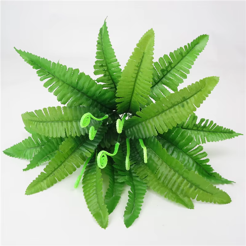 Plantes vertes artificielles en pot : herbe persane