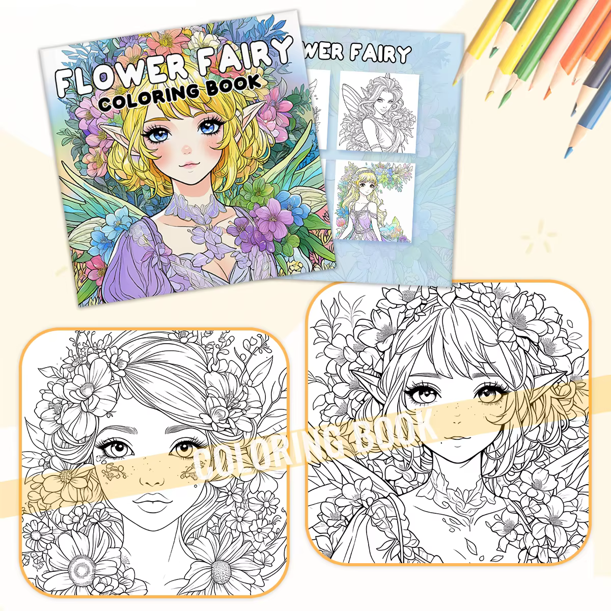 Livre de coloriage à motifs audacieux et faciles pour adultes, livre de dessin mignon, cadeau parfait pour fête et anniversaire