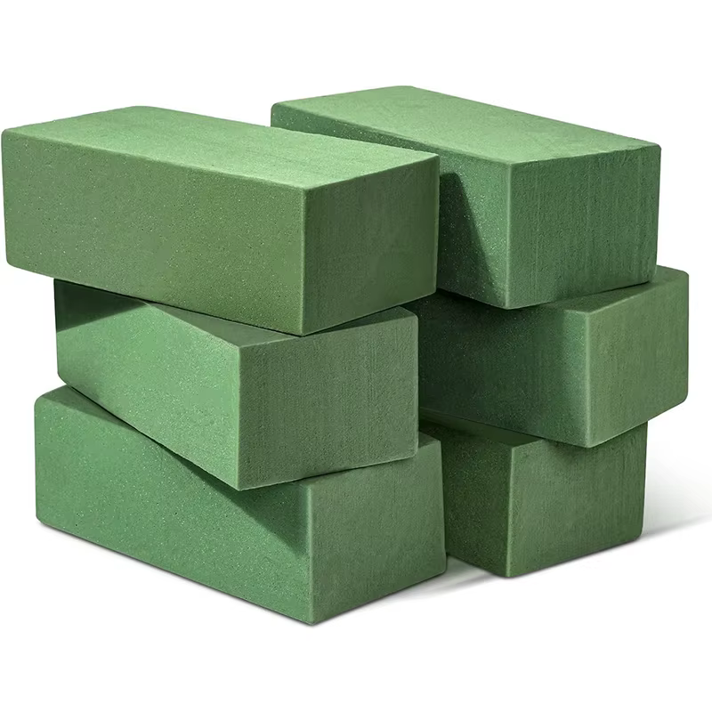 Mousse florale verte carrée 10x20CM