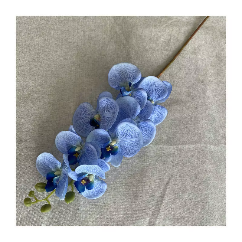 Arrangement floral Phalaenopsis en velours artificiel
