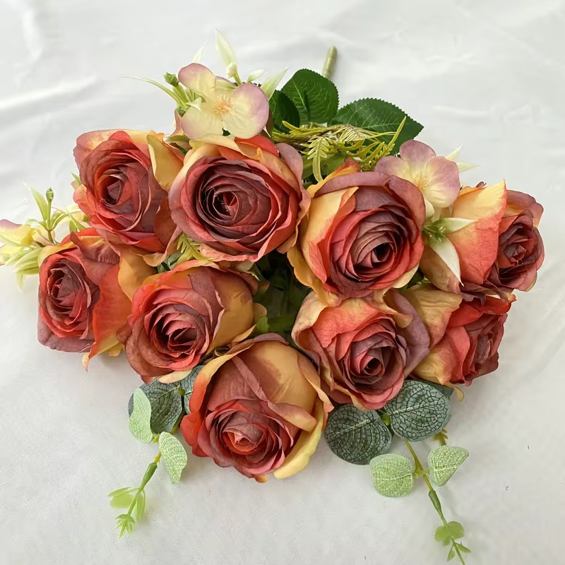 Fausses fleurs en soie