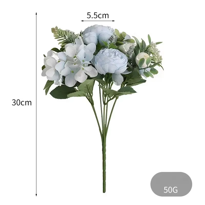 1 Bouquet de pivoines en soie