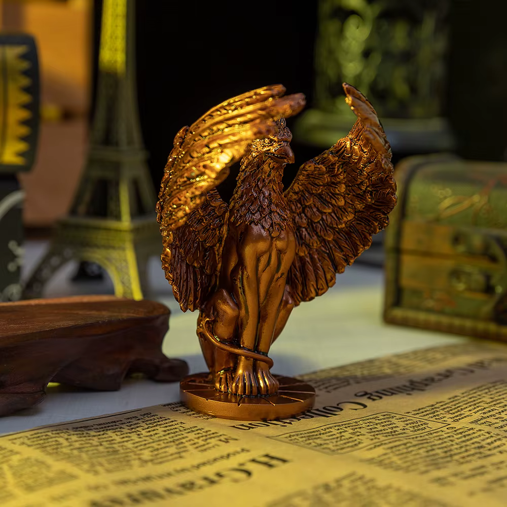 Figurine de Griffin mythologique, Figurine de Griffindo, artisanat en résine, accessoires de bureau, décoration de salle, cadeau d'ornement