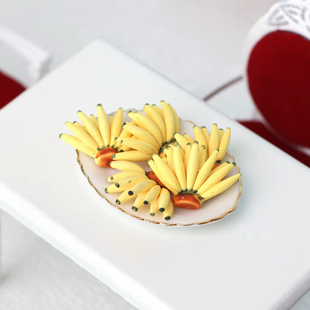 Maison de poupée Miniature, scène de fruits, décoration, Mini Simulation, corde banane, accessoires, jouets, 1/12