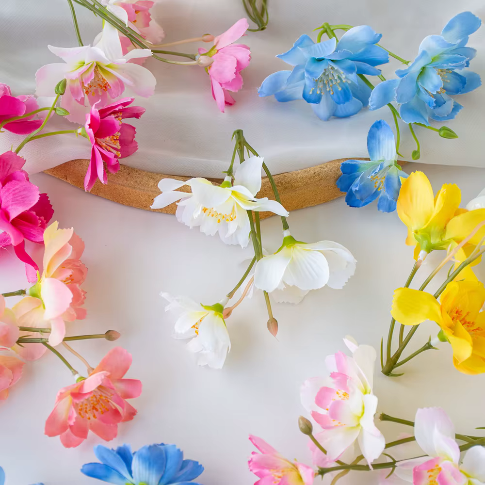 Fleur artificielle en soie