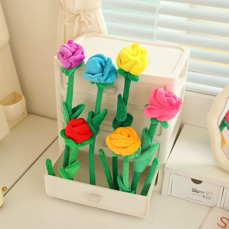 Roses et tournesols artificiels