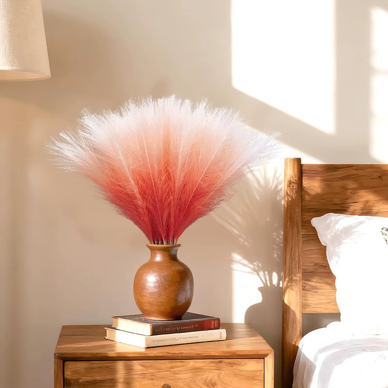Décor d'herbe de Pampa de couleur dégradée