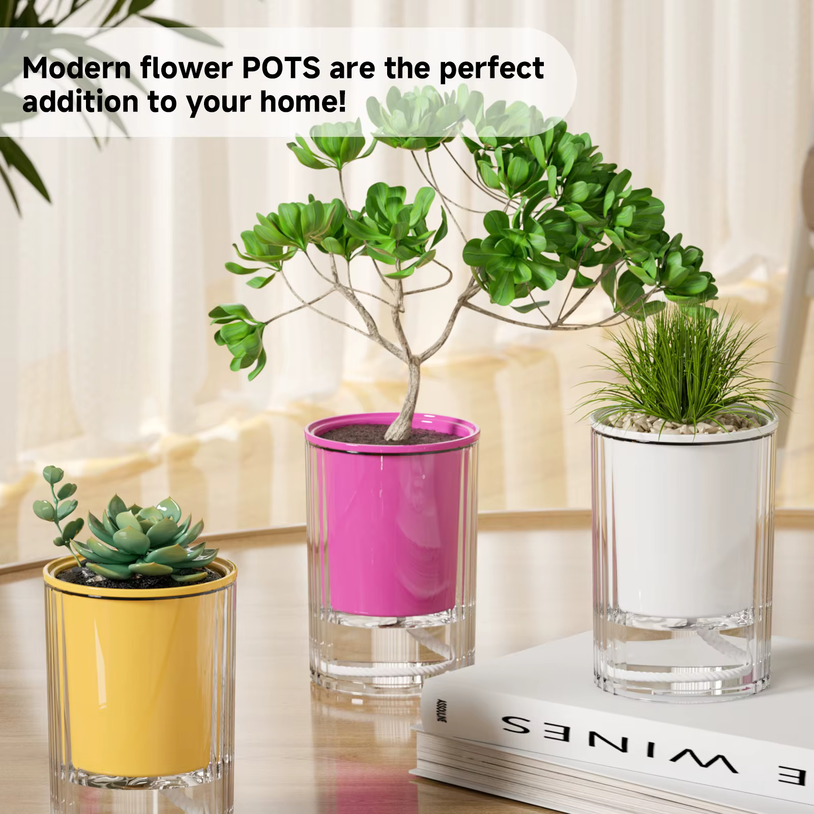 Pot de fleurs hydroponique de Style Boho