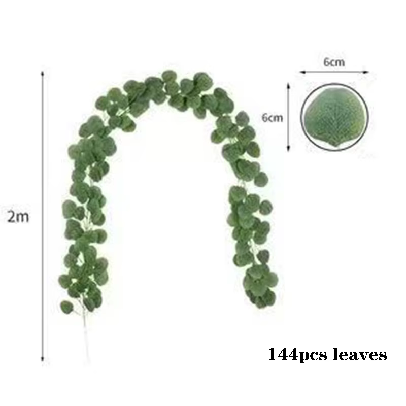 Guirlande d'eucalyptus artificielle de 2M
