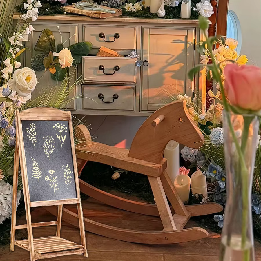 ** 18 pièces pochoirs de peinture de fleurs bricolage