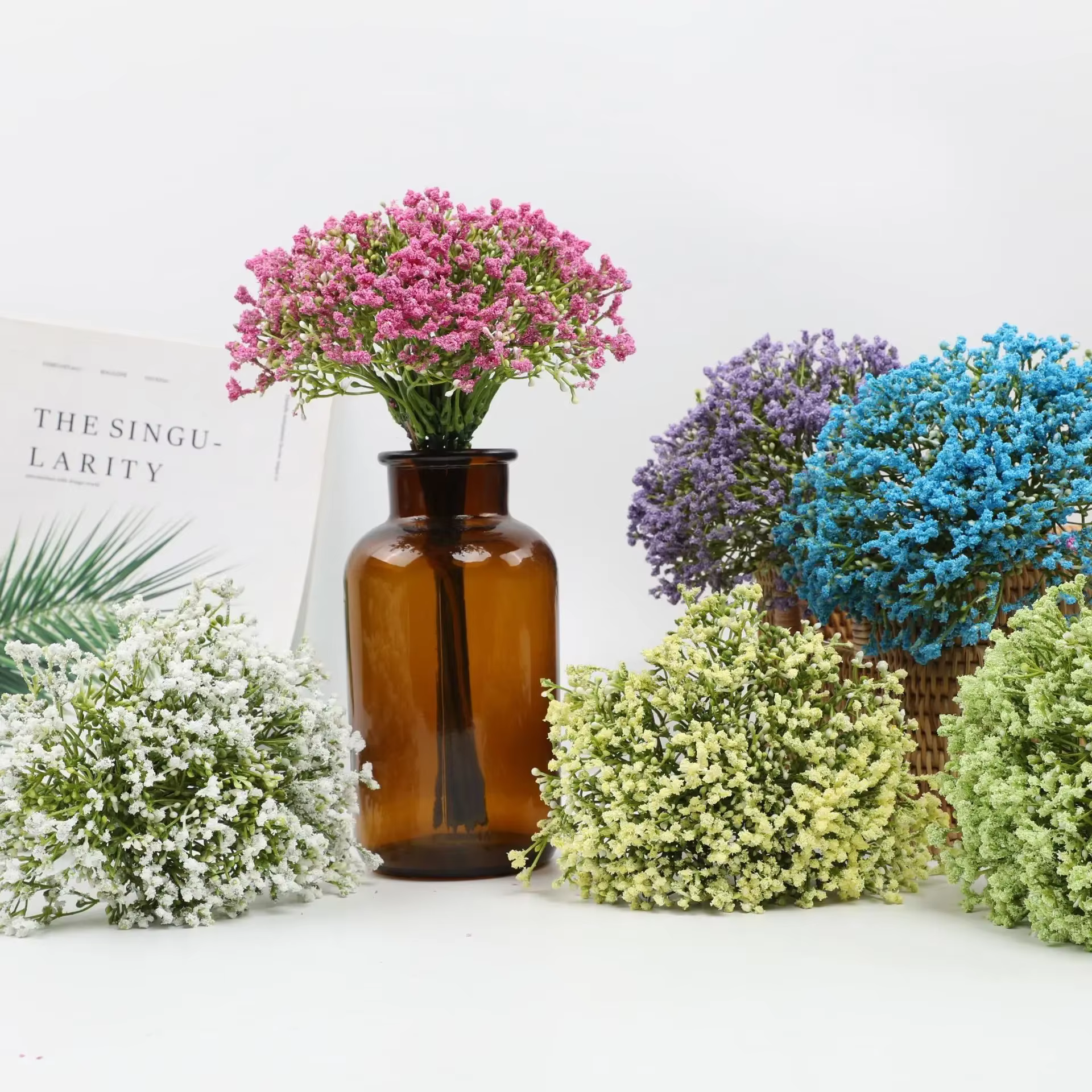 Bouquet de gypsophile artificielles