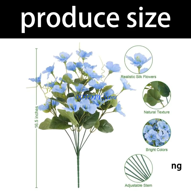 Fleur Simulation d'hibiscus en plastique Durable 367A