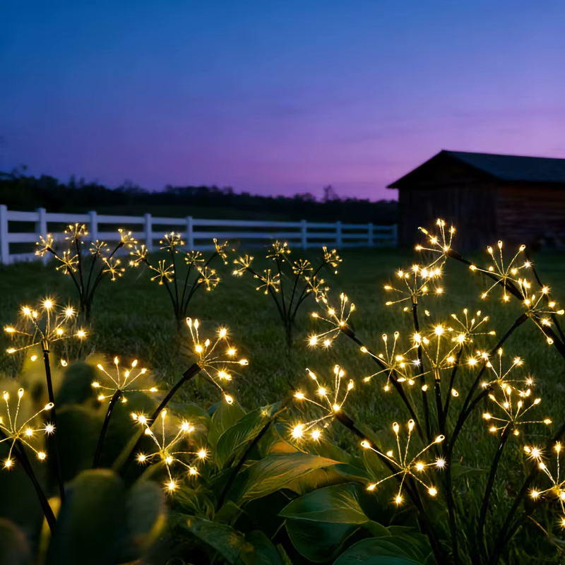 Lampes solaires pour pelouse en forme de fleurs