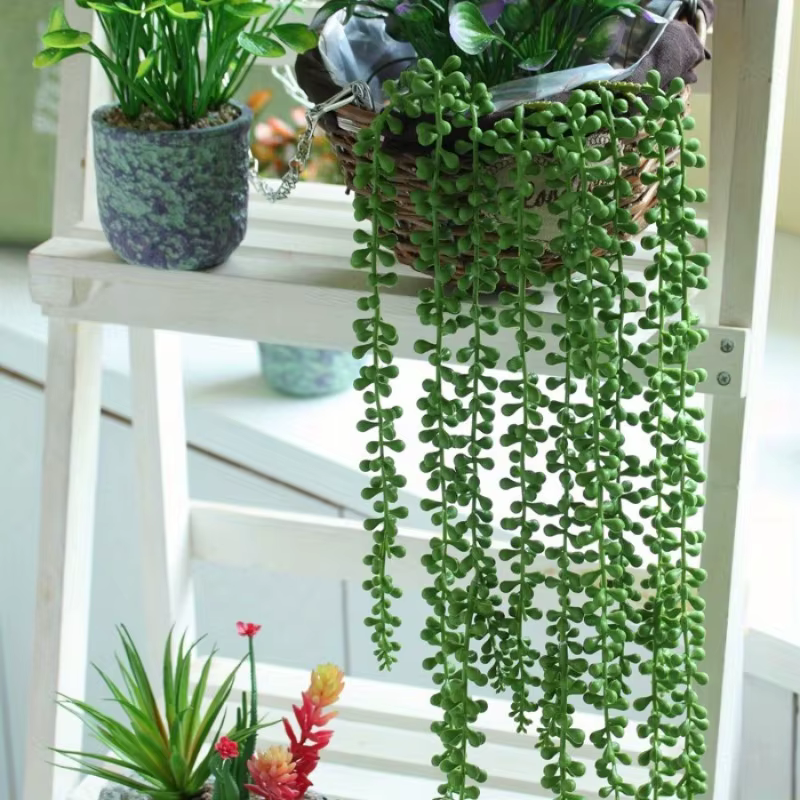 1pc plante artificielle amant larmes fausse fleur rotin
